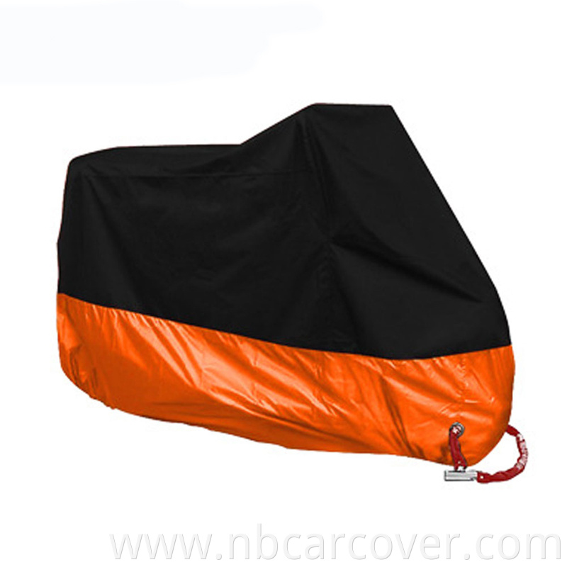 High quality UV resistant oem label waterproof foldable polyester motorcycles cover price